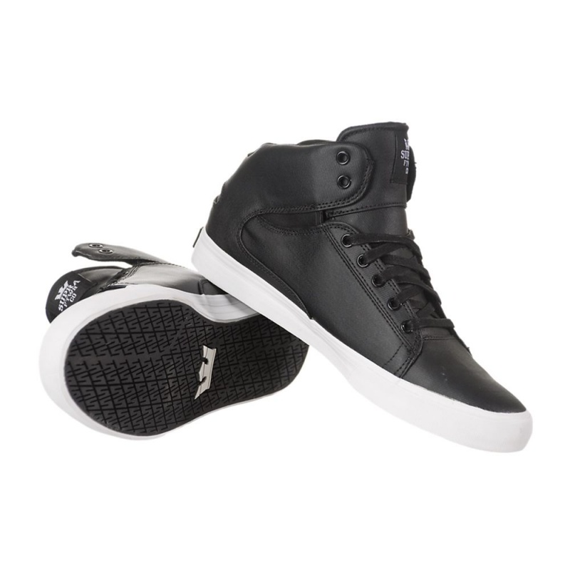 Skate Topanky Supra Society Stredne Čierne | YHGXT5947