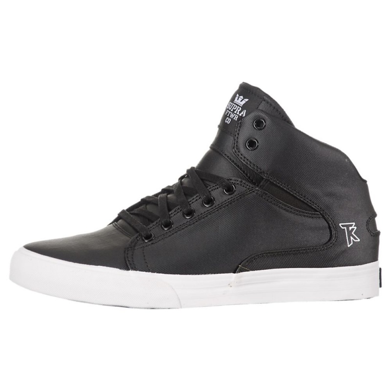 Skate Topanky Supra Society Stredne Čierne | YHGXT5947